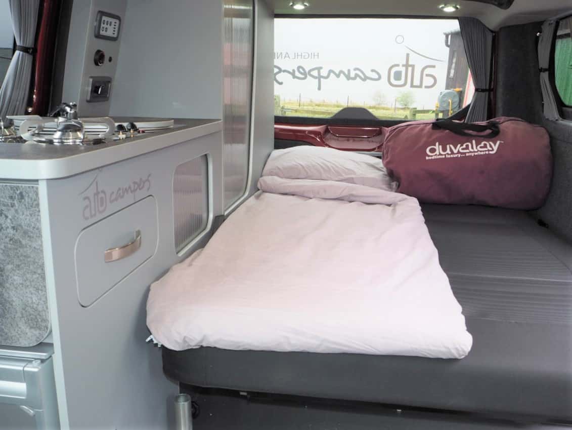 Highland auto campers bedding and linen